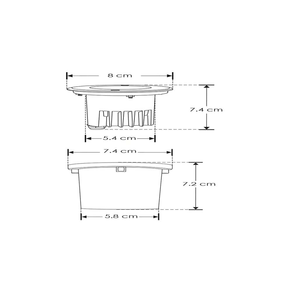 KIT DE 3 PIEZAS DE LUMINARIO SOLAR PARA EMPOTRAR REDONDO EN ACERO INOXIDABLE 2W LUZ BLANCO CALIDO IP67 COLOR METAL ILUMILEDS
