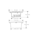 KIT DE 3 PIEZAS DE LUMINARIO SOLAR PARA EMPOTRAR REDONDO EN ACERO INOXIDABLE 2W LUZ BLANCO CALIDO IP67 COLOR METAL ILUMILEDS