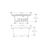 KIT DE 2 PIEZAS DE LUMINARIO SOLAR EMPOTRADO REDONDO LED EN ACERO INOXIDABLE 4W LUZ BLANCO CALIDO IP67 COLOR METALICO ILUMILEDS