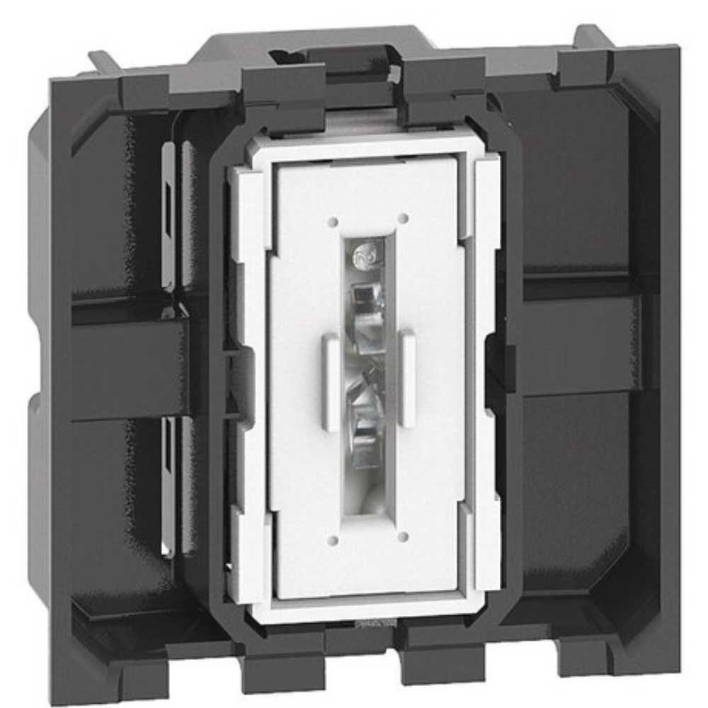 KIT DE 5 INTERRUPTORES SENCILLOS 1 MODULO 1AX 127-250 VOLTS LINEA LIVING NOW COLOR BLANCO CON NEGRO LEGRAND