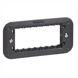 KIT DE 8 SOPORTES 4 MODULOS COLOR NEGRO LINEA LIVING NOW LEGRAND