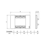 KIT DE 7 PLACAS 3 MODULOS COLOR BLANCO LINEA LIVING NOW LEGRAND