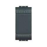KIT DE 5 PULSADORES 1 MODULO 10AX 127-277 VOLTS COLOR NEGRO LINEA LIVING Y LIGHT LEGRAND