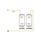 KIT DE 5 PULSADORES 1 MODULO 10AX 127-277 VOLTS COLOR NEGRO LINEA LIVING Y LIGHT LEGRAND
