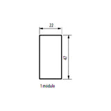 KIT DE 5 PULSADORES 1 MODULO 10AX 127-277 VOLTS COLOR NEGRO LINEA LIVING Y LIGHT LEGRAND