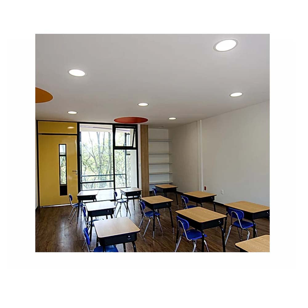 KIT DE 2 LUMINARIO LED DOWNLIGHT LUNA 9 PLUS SSD 12W 100-140 VOLTS LUZ BLANCO CALIDO COLOR BLANCO ELECTROMAG