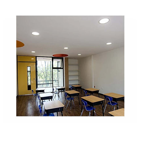 KIT DE 2 LUMINARIO LED DOWNLIGHT LUNA 9 PLUS SSD 12W 100-140 VOLTS LUZ BLANCO CALIDO COLOR BLANCO ELECTROMAG