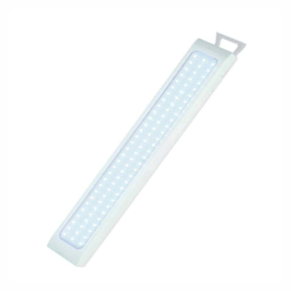 KIT DE 2 LAMPARAS DE EMERGENCIA DE 90 LEDS 7.2W  44cm x 7cm x 42cm COLOR BLANCO TECNOLITE