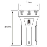 KIT DE 4 PIEZAS DE LINTERNA LED TECNOLITE ZAKAR RECARGABLE PORTATIL 3W LUZ DE DIA INCLUYE CABLE DE CARGA