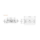 TOMACORRIENTE DUPLEX ICFT 15A 127V CON AUTOPRUEBA Y PROTECCION INFANTIL INCLUYE CHASIS ARENA MCA LIVING NOW