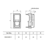 TOMA DE TELEFONO 4 HILOS COLOR ARENA 1 MODULO MCA LIVING NOW