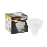 KIT DE 30 PIEZAS DE FOCO LED TECNOLITE 5.5W LUZ SUAVE CALIDA BASE GX5.3 NO ATENUABLE *** OFRECER 85139 ***