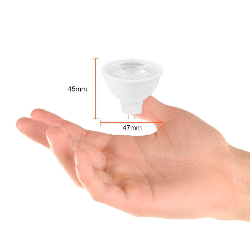 KIT DE 27 PIEZAS DE FOCO LED TECNOLITE TIPO MR16 6W LUZ DE DIA BASE GX5.3