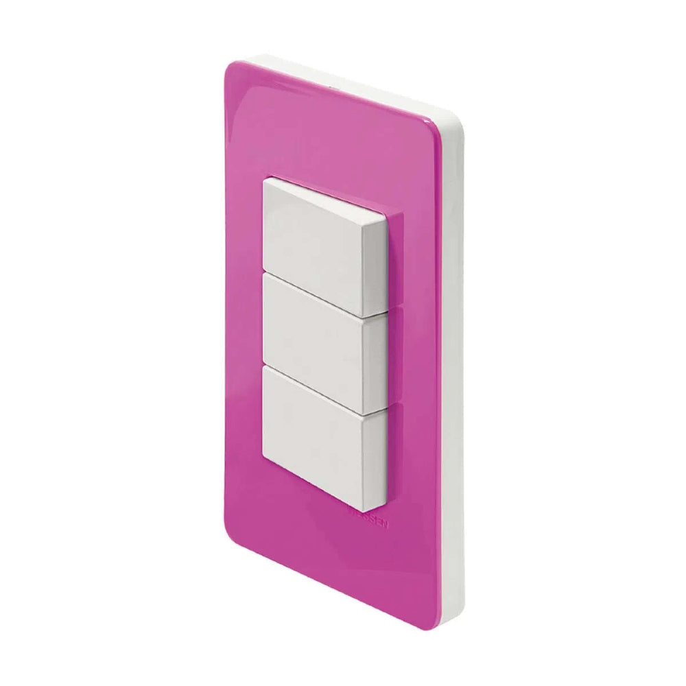 KIT DE 16 PLACAS UNNO PARA 3 MODULOS COLOR CARAMELO Y CHASIS BLANCO ESTEVEZ