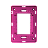 KIT DE 16 PLACAS UNNO PARA 3 MODULOS COLOR CARAMELO Y CHASIS BLANCO ESTEVEZ