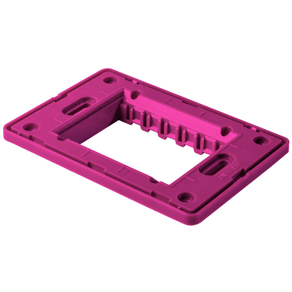 KIT DE 16 PLACAS UNNO PARA 3 MODULOS COLOR CARAMELO Y CHASIS BLANCO ESTEVEZ