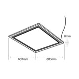 KIT DE 2 PIEZAS DE PANEL LED DOMUS I TECNOLITE PARA SUSPENDER O EMPOTRAR 40W LUZ DE DIA LED INTEGRADO ***NO INCLUYE KIT DE SUSPENSION***