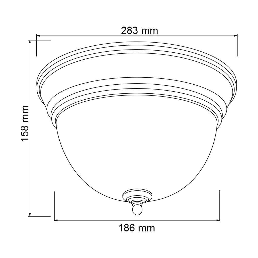 KIT DE 3 PIEZAS DE LÁMPARA DE INTERIOR TECNOLITE LENO III PARA SOBREPONER BASE E27 LATONADO
