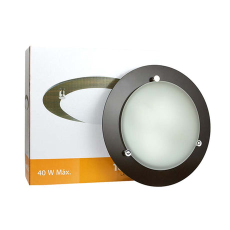 KIT DE 2 PIEZAS DE LAMPARA DE INTERIOR FORLI TECNOLITE PARA SOBREPONER BASE E27