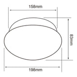 KIT DE 5 PIEZAS DE LAMPARA DE INTERIOR LED AUSTRAL TECNOLITE PARA SOBREPONER 12W LUZ DE DIA