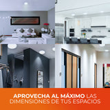 KIT DE 3 PIEZAS DE LÁMPARA DE INTERIOR LED TECNOLITE PADANG PARA SOBREPONER 10W LUZ DE DÍA