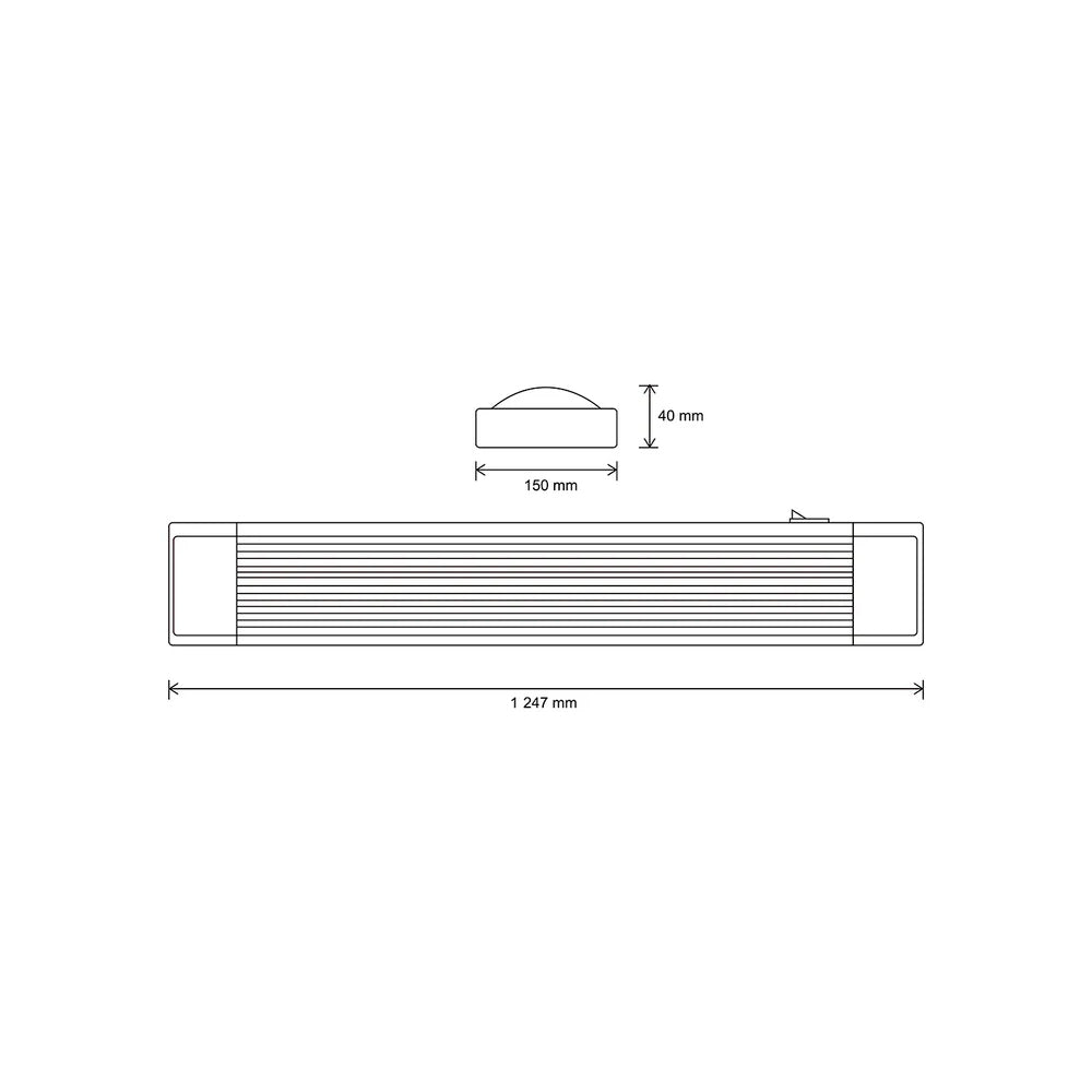KIT 2 GABINETES SLIM T8 LED 2X17W 90-290V CUBIERTA ACRILICO LUZ FRIA S240LED MEGAMEX
