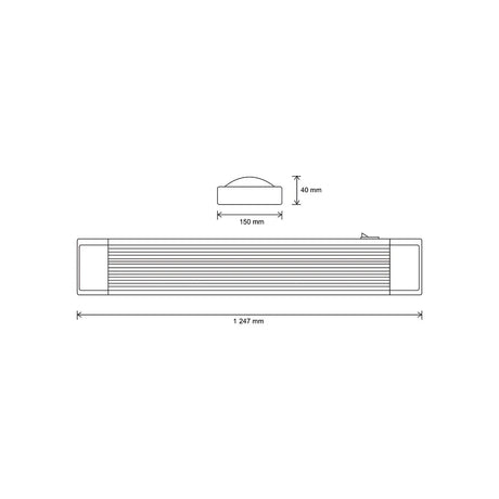 KIT 2 GABINETES SLIM T8 LED 2X17W 90-290V CUBIERTA ACRILICO LUZ FRIA S240LED MEGAMEX