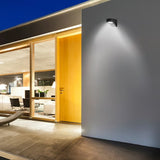 KIT DE 2 PIEZAS DE LAMPARA DE EXTERIOR LED VALETA TECNOLITE PARA SOBREPONER 3W LUZ BLANCA NEUTRA IP44 BASE GX53