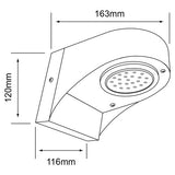 KIT DE 2 PIEZAS DE LAMPARA DE EXTERIOR LED VALETA TECNOLITE PARA SOBREPONER 3W LUZ BLANCA NEUTRA IP44 BASE GX53