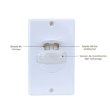 KIT DE 5 SENSORES DE MOVIMIENTO DE 180 GRADOS PARA EMPOTRAR EN PARED CON SWITCH COLOR BLANCO TECNOLITE