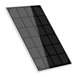 KIT DE 3 PIEZAS DE PANEL SOLAR 3W 5.3 V CC USB 3M BCO/NGO