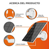 KIT DE 3 PIEZAS DE PANEL SOLAR 3W 5.3 V CC USB 3M BCO/NGO