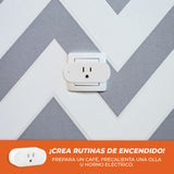 KIT DE 4 PIEZAS DE CLAVIJA INTERIOR BLANCO MAX 15A FORCE