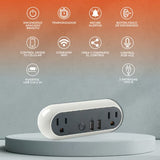 KIT DE 3 PIEZAS DE SMART PLUG 2 S 0.7W100-240VCA1905W15A