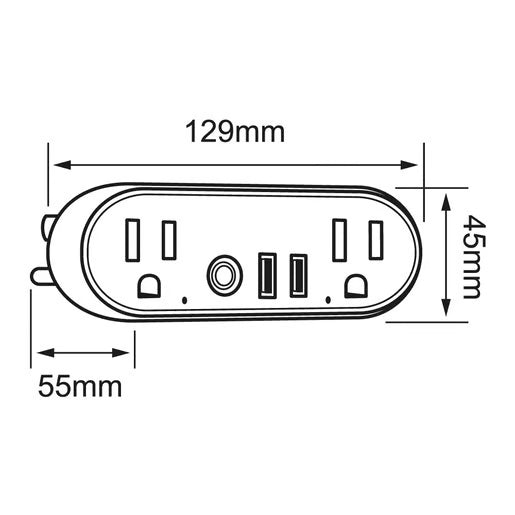 KIT DE 3 PIEZAS DE SMART PLUG 2 S 0.7W100-240VCA1905W15A