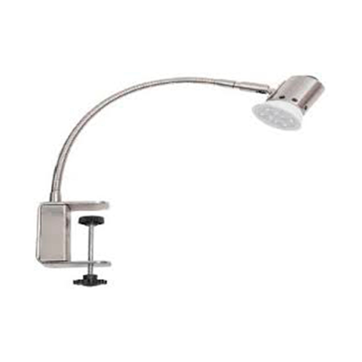 KIT DE 2 PIEZAS DE LAMPARA DE ESCRITORIO TECNOLITE CON ABRAZADERA 6W LUZ SUAVE CALIDA FLEXIBLE FOCO GU10 INCLUIDO