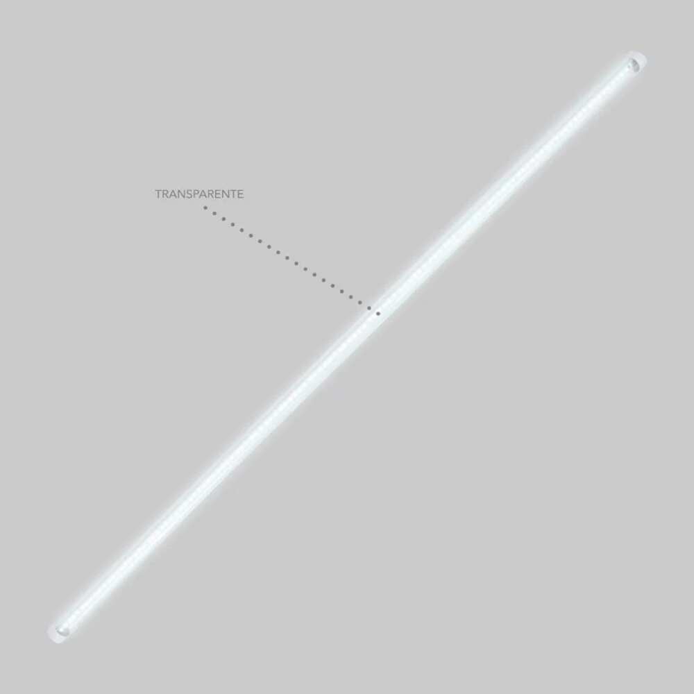 KIT DE 4 PIEZAS DE FOCO TUBO LED LITHIUM VIII ***TRANSPARENTE *** TECNOLITE 36W LUZ DE DÍA BASE FA8 *** OFRECER DLT-TU36W-TR ***