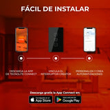 KIT DE 2 PIEZAS DE DIMMER 1C WIFI C/NEUTRO COLOR NEGRO