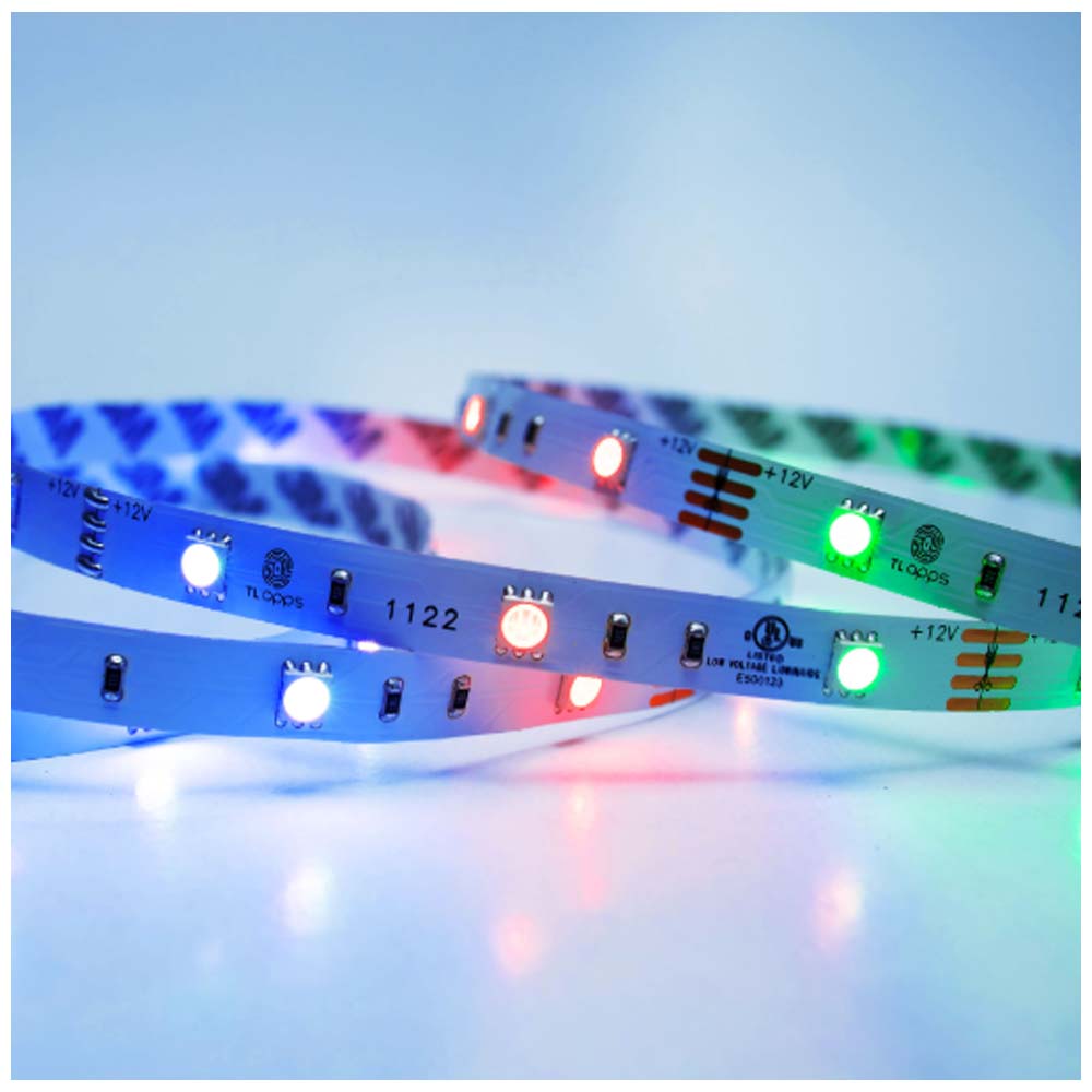 KIT DE 2 TIRAS FLEXIBLES DE LED 5050 12V RGB DE 5M TECNOLITE