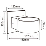 KIT DE 2 PIEZAS DE LAMPARA DE INTERIOR LED CANCRI TECNOLITE PARA SOBREPONER 5.5W LUZ SUAVE CALIDA