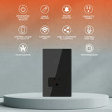 KIT DE 2 PIEZAS DE SWITCH SMART 1C + SMART PLUG 16A NEGRO