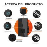 KIT DE 2 PIEZAS DE SWITCH SMART 1C + SMART PLUG 16A NEGRO