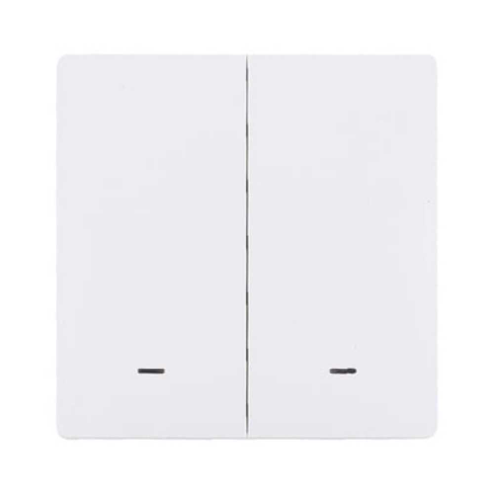 KIT DE 9 PIEZAS DE CONTROL SWITCH 2 INTERRUPTORES ***BLANCO*** .6W 3VCD