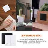 KIT DE 9 PIEZAS DE CONTROL SWITCH 2 INTERRUPTORES ***BLANCO*** .6W 3VCD