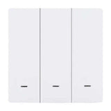 KIT DE 7 PIEZAS DE CONTROL SWITCH 3 INTERRUPTORES ***BLANCO*** S/P .6W 3VCD