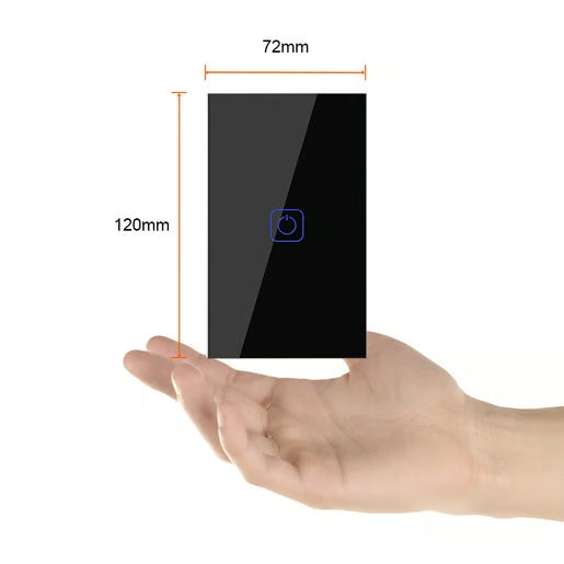 KIT DE 2 PIEZAS DE INTERRUPTOR 1C WIFI C/NEUTRO COLOR NGRO TECNOLITE