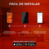 KIT DE 2 PIEZAS DE INTERRUPTOR 2C WIFI C/NEUTRO COLOR NGRO TECNOLITE