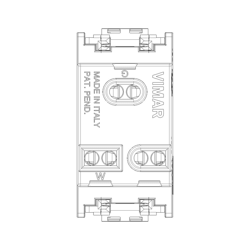 4 PACK TOMACORRIENTE SICURY 15A/127V. GRIS V20242 VIMAR