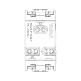 4 PACK TOMACORRIENTE SICURY 15A/127V. GRIS V20242 VIMAR