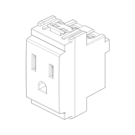 4 PACK TOMACORRIENTE SICURY 15A/127V. GRIS V20242 VIMAR